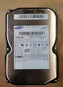 FESTPLATTE SAMSUNG SPINPOINT P80 SP0822N 80GB 7200U/min 2MB ATA IDE 3.5" - Afbeelding 1 van 2