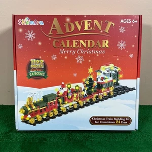 Advent Calendar 2025 Train Building Blocks Set, 24 Days Surprise Christmas Count - Picture 1 of 4