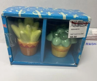 Suculento Juego de Saleros y Pimenteros - Nuevo En Caja Foto 1 de 4