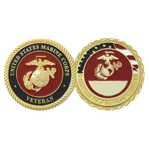 Moneda Desafío Veteranos USMC Cuerpo de Marines CC-1745 - Imagen 1 de 1