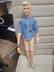 Mattel Barbie Ken Doll Wearing Shoes And Wristwatch 2016 Collectible - Picture 1 of 6