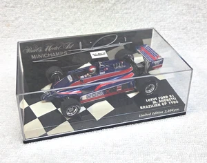 Minichamps 1/43 NEW Lotus Ford 81 signed by Mario Andretti, Brazilian GP 1980 - Picture 1 of 5