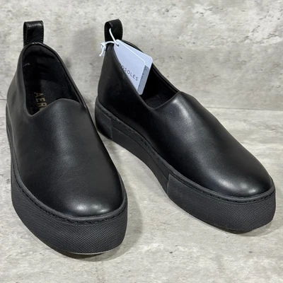 Aerosoles Blakely Black Slip On Platform Shoes Women's Size 8 M New - Image 1 of 4