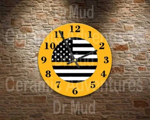 THIN GOLD LINE Disponenten und mehr Wanduhr - Größe wählbar - Bild 1 von 1