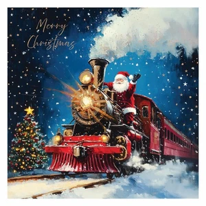 Santa Express Delivery Pack of 5 Father Christmas Charity Xmas & New Year Cards - Picture 1 of 1