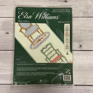 Kit de punto de cruz contado Elsa Williams Have A Seat sillas colgantes de pared 02111 - Imagen 1 de 5