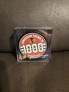 Chicago Blackhawks Jonathan Toews 1000 Spiele gespielt Hockey Puck NHL - Bild 1 von 6