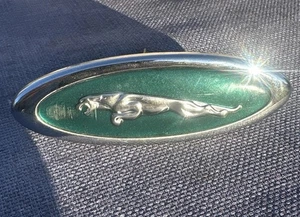 1997-2002 Jaguar XK8 Left Driver Fender Emblem Green Badge  OEM - Picture 1 of 10