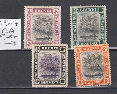 BRUNEI 1907 MH * lot of 4 stamps   british colonies malaysia - Image 1 of 2