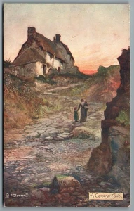 A CORNISH COVE Postcard Mother Children Cornwall Raphael Tuck 1679 - Picture 1 of 7