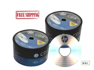 HP 52X Logo Top CD-R CDR Blank Disc 700MB Wholesale Lot - Picture 1 of 3