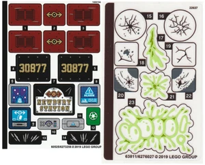 LEGO STICKERBOGEN #1 + 2 NUR 70424 GEISTERBAHN EXPRESS aus Set Neu - Bild 1 von 1