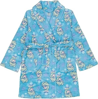 Girl's Big Girl's Frozen Elsa Blue Minky Fleece Robe, Bathrobe - Image 1 of 3