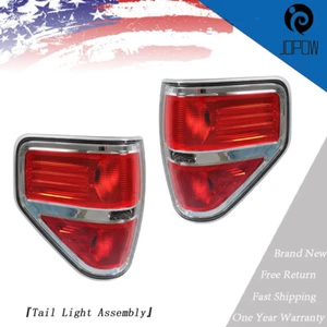 Pair Tail Lights Fit For 2009-2014 Ford F150 F-150 Lamps L+R Halogen Red Rear - Bild 1 von 10