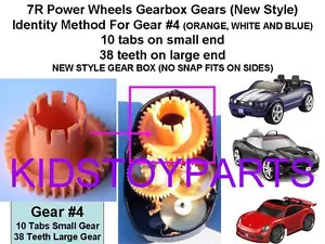 PRE-OWNED GEAR#4 38T Power Wheels 7R Corvette Mustang Porsche Cars GEARBOX - Picture 1 of 2