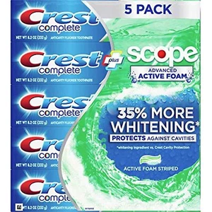 Crest Complete Advanced Flavoridetoothpaste 5 Pack 8.2 Oz Net Wt 41 Oz - Picture 1 of 3
