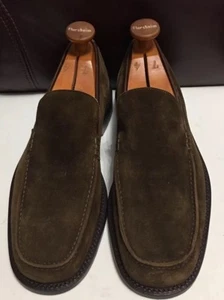 Bachrach Brown Suede Leather Slip On SZ 7.5 M Men’s Shoe - Picture 1 of 6