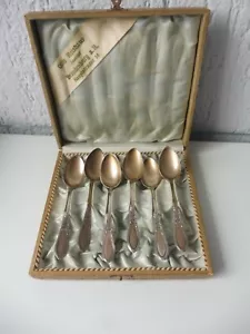6 schöne, alte Löffel , Mokkalöffel , Otto Reishaus , 800 Silber - Bild 1 von 5