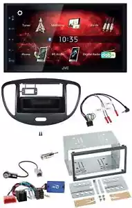 JVC DAB USB Bluetooth 2DIN Lenkrad Autoradio für Hyundai i10 2009-2013 schwarz - Bild 1 von 8