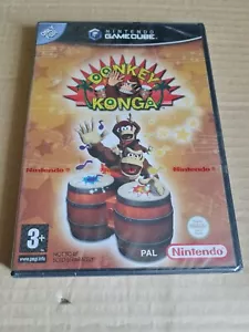 Donkey Konga Game Factory sigillato come nuovo a classificato originale Nintendo Strip italiano - Foto 1 di 9