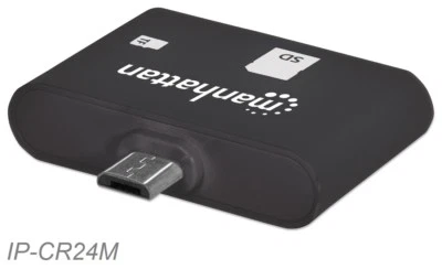 USB2.0 Micro-B 24-in-1 Card Reader/Writer Mobile OTG Adapter, Manhattan 406208 - Image 1 of 4