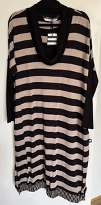 Taking Shape Pretty Basics Natural Retreat Stripe Dress Sz 12-14 NEW RRP $149.95 - Picture 1 of 10
