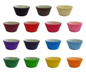 Mixed Colours Sizes Greaseproof Paper Cupcake Muffin Cases PREMIUM QUALITY Bulk - Picture 1 of 18