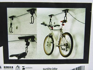 Bike Hanger - Sunlite Ceiling Mounted Storage Hoist for Single Bicycle - New - Picture 1 of 3