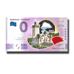 0 Euro Souvenir Banknote Morocco Tangiers Morocco MAAC 2023-1 Colour Scheine - Picture 1 of 3