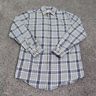 Cc Filson Shirt Mens Small Gray Plaid Wool Blend Flannel Work Hunt Button Pocket