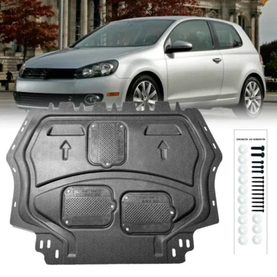 Engine Splash Shield For Volkswagen Golf 2010-2013 Auto Under Guards Mudguards - Image 1 of 4