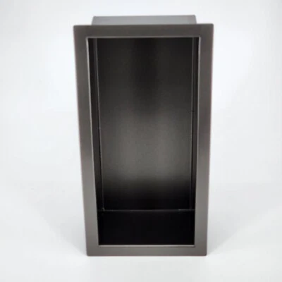 Nicho de ducha de acero inoxidable gris carbón Sanbege 12" X 6" Foto 1 de 3