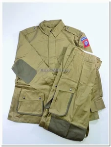 WW2 US Army M42 Paratrooper Reinforced Suit - 82th Airborne Division - Repro New - Picture 1 of 10