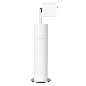 Toilet Paper Holder Stand Free Standing Jumbo Mega Stainless Steel - Picture 1 of 8