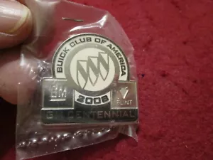 GM 100th Anniversary Pin:--1-1/2" X 1-1/2" AND Buick 105th Anniversary Metal Pin - Bild 1 von 2