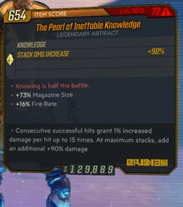 Borderlands 3 PS4 PS5 PC The Pearl Of Ineffable Knowledge GOD Roll Magazine - Picture 1 of 1