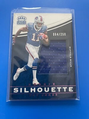 2017 Crown Royale Jumbo Rookie Silhouette Jerseys 064/250 #2 Zay Jones {24D7} - Image 1 of 2
