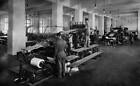 Italy Lazio Workers At Work On The Goebel Gravure Machine 1950 OLD PHOTO