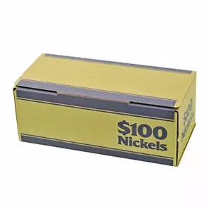 Nickel Blue Coin Roll Storage Box - Picture 1 of 1