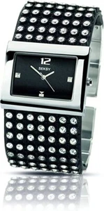 Christmas NEW OEM Seksy 4753 Ladies Black Crystal Watch - Picture 1 of 5