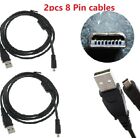 2pcs Black USB Data Cable For NIKON Coolpix-Camera UC-E17 UC-E16 UC-E6 1.5m S1V8