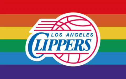 Los Angeles Clippers Pride Flag 3x5ft Banner Polyester basketball clippers013 Cover