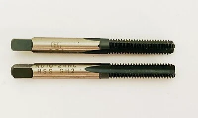 Lot of 2 OSG 10-24 NC GH2 HSS 3 Flute Plug STI Tap Helicoil Insert Coil Oxide  - Image 1 of 4