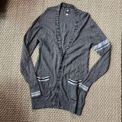 Diesel Tricot & Co Cárdigan Ivy League Chaqueta Escolar Hombre’s L Chevron Tejido Bolsillo Foto 1 de 4