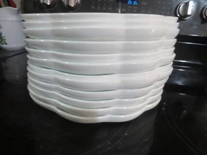 Vintage milk glass snack plates, grape design, set of 12 - Picture 1 of 4