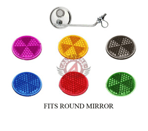 Bicycle Mirror Replacement Reflector 27mm for Bike Mirrors, Various Colors.