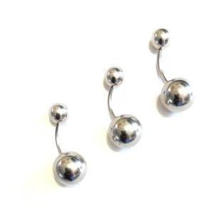 Handgefertigte Chirurgenstahl 14g, 12g & 10g PA Langhantel mit 10 & 16mm GROSSEN Kugeln. - Bild 1 von 4
