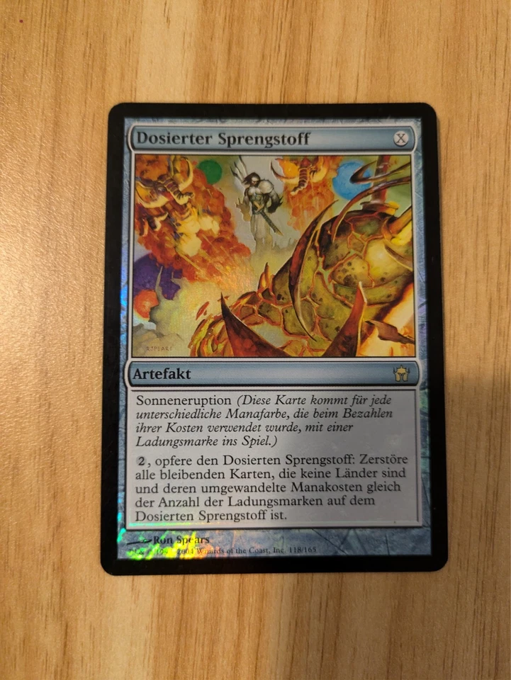 MtG *FOIL* Engineered Explosives from Fifth Dawn, German, MP - Image 1 of 3