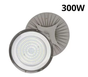 Faro Industriale Led 300W Disco Rotondo UFO IP65 Plafoniera Campana DR - Foto 1 di 9