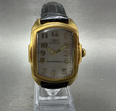 Invicta Lupah Watch Women 29mm MOP Dial Gold Tone Oval 13834 New Battery - Image 1 of 4